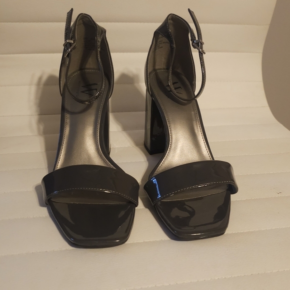 Worthington Becklyn Chunky Block Heel Gray Formal Prom Hoco Party Office Siren - Picture 5 of 8